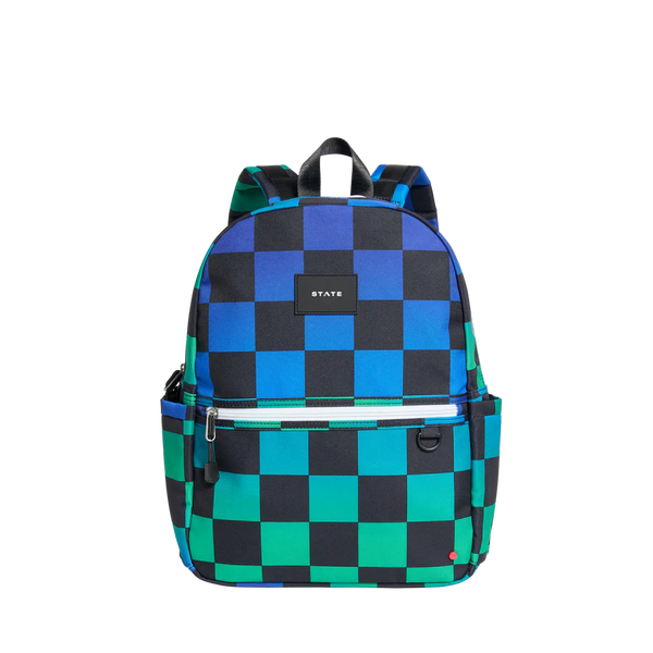 STATE KANE BACKPACK - BLUE CHECKERBOARD