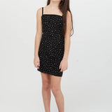 THEME NYC BROOKE RHINESTONE DRESS - BLACK