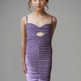 CHERYL KIDS MARILYN MESH DRESS - LAVANDER