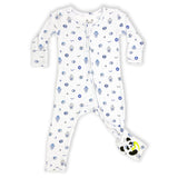 BELLA BU BEAR BAMBOO FOOTIE - EVIL EYE/HAMSA