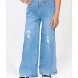 M2B 4-6X WIDE LEG DENIM - LIGHT WASH