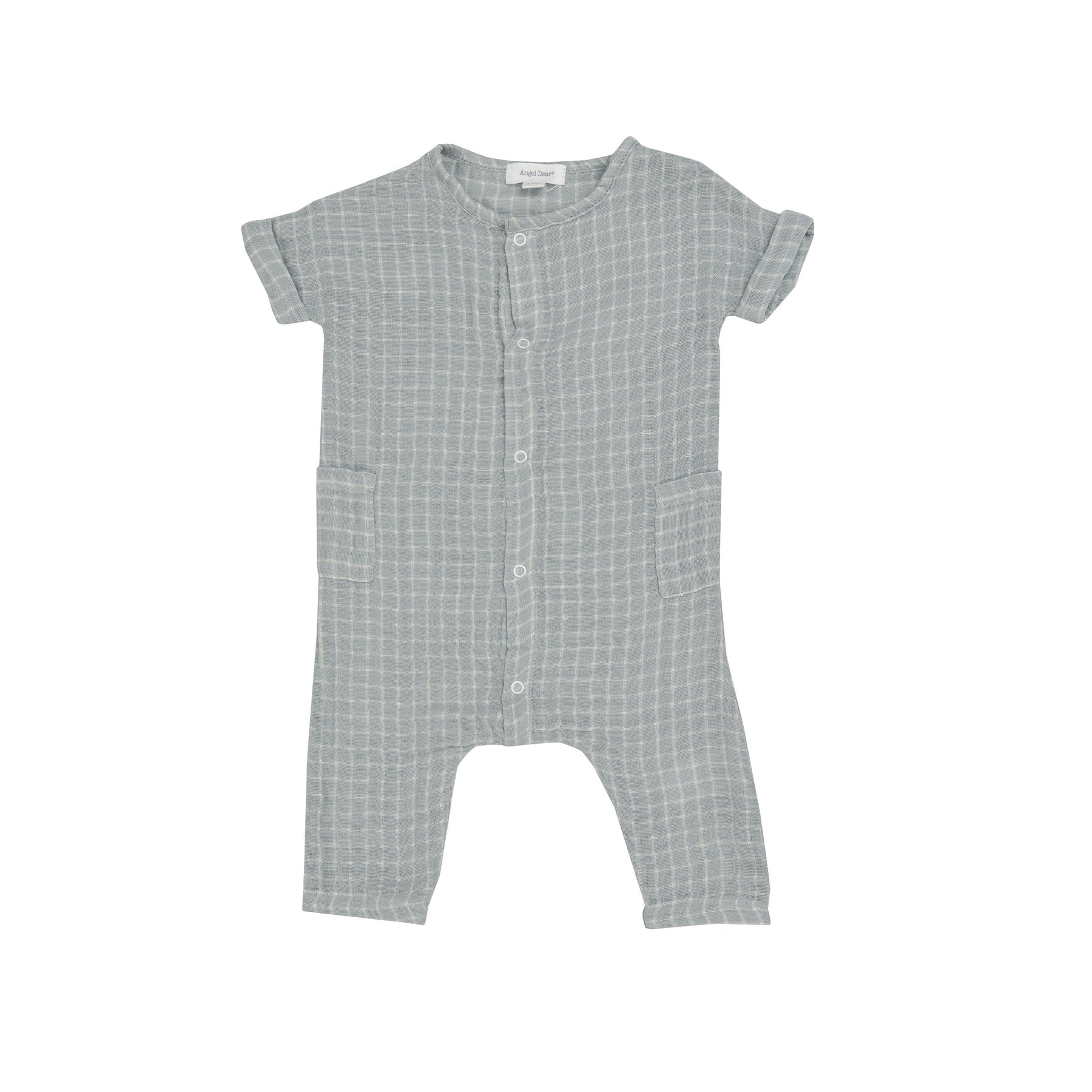 Baby Grey Grid Onesies 