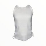 VINTAGE HAVANA SIDE ROUCHED TANK - WHITE