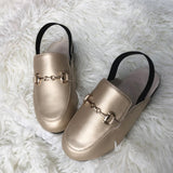 M2B SLINGBACK SLIDES - GOLD