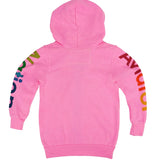 AVIATOR NATION KID'S LOGO HOODIE - NEON PINK