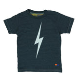 AVIATOR NATION KID'S AVIATOR NATION TEE - CHARCOAL/BOLT