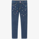 BILLIEBLUSH DENIM BEJEWELLED JEANS